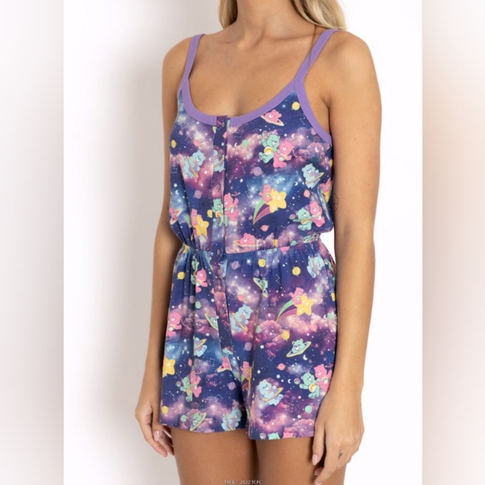 NWOT Black Milk Care Bears Galaxy Comfy Playsuit M